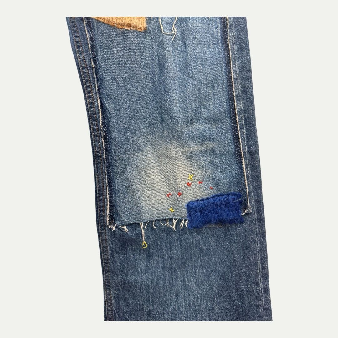 Marni Mohair Patchwork Denim Sz 32