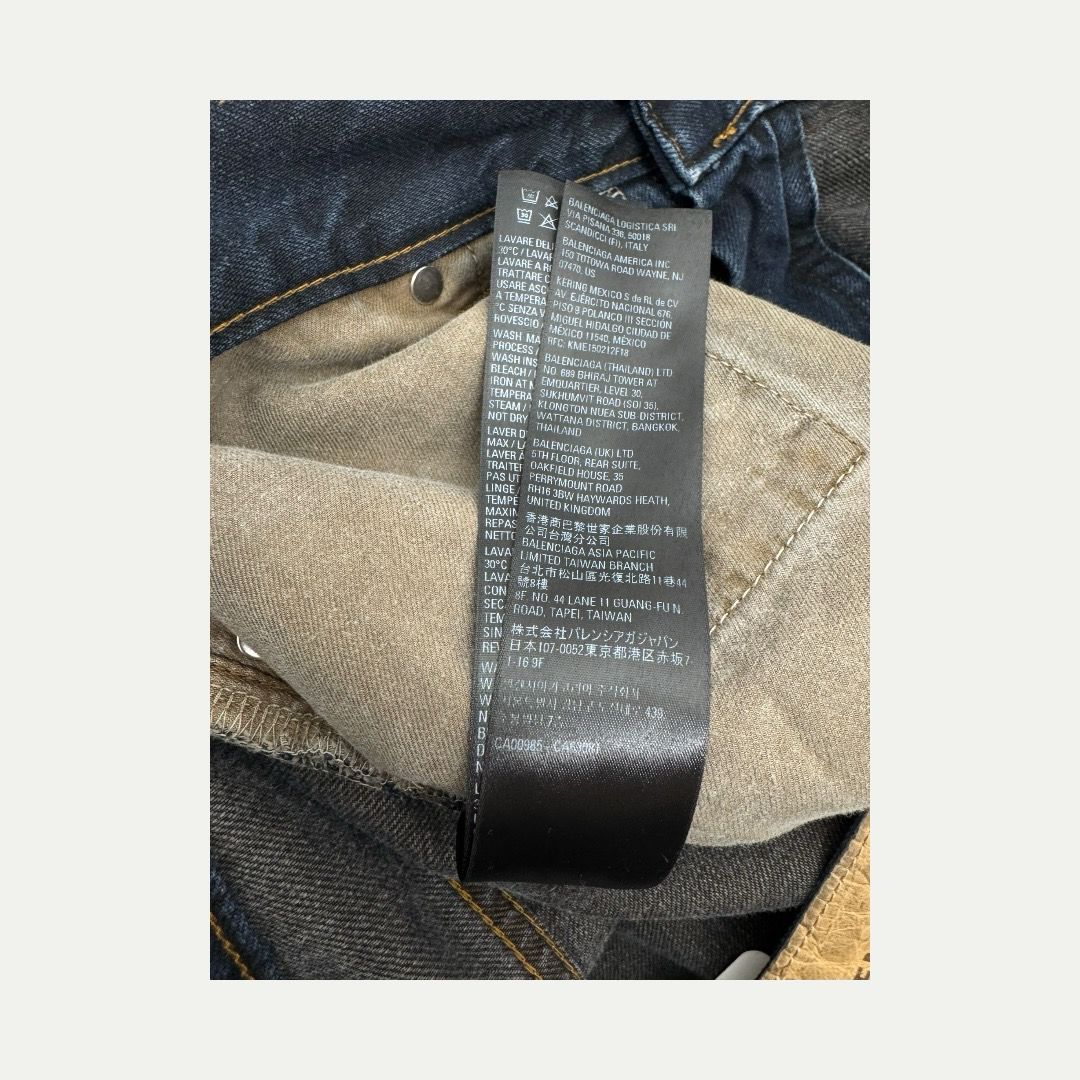 Balenciaga Lost Tapes Mud Wash Denim Sz L(36)