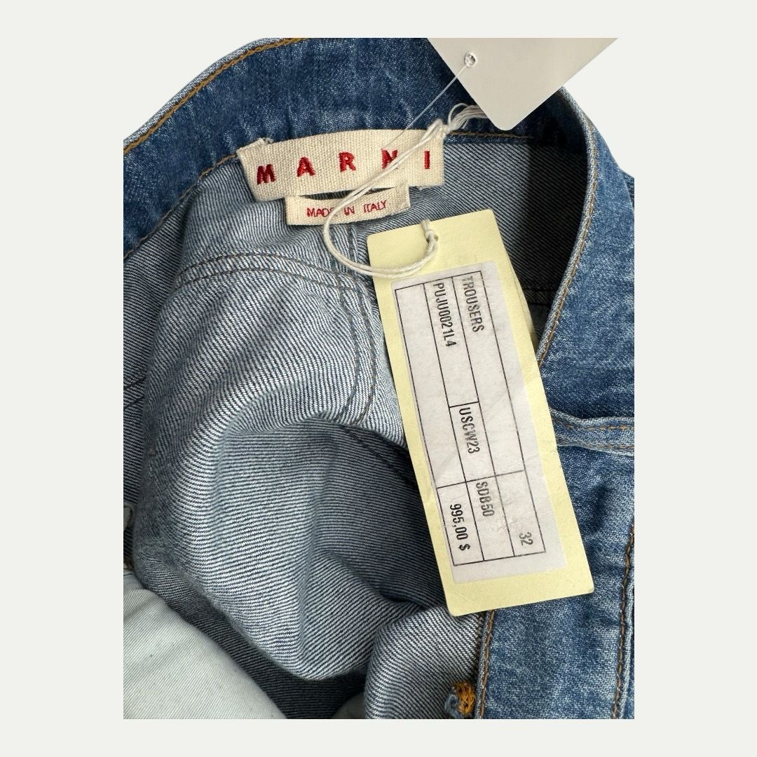 Marni Mohair Patchwork Denim Sz 32