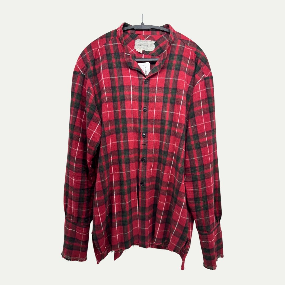 Greg Lauren Red Plaid Flannel Sz 2(M)