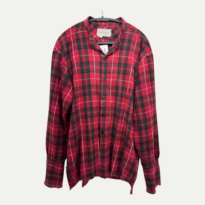 Greg Lauren Red Plaid Flannel Sz 2(M)