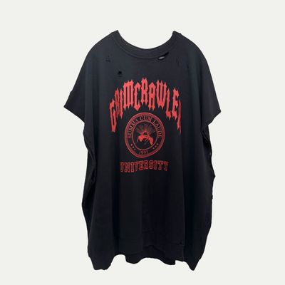 Raf Simons Grimecrawler Cut Off Crewneck Sz 2(XXL)