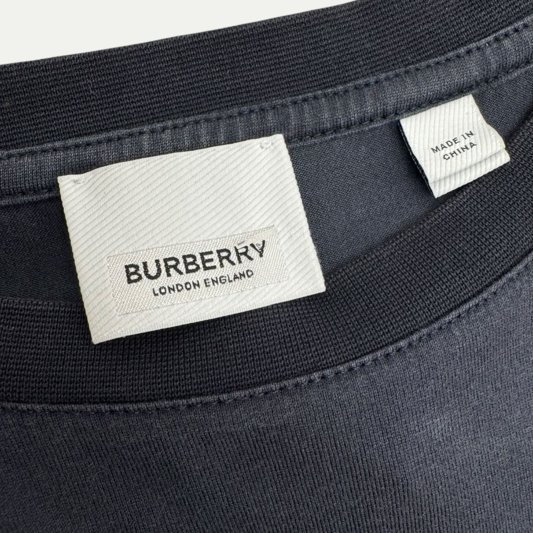Burberry Navy Logo Tee Sz XXL(XL)