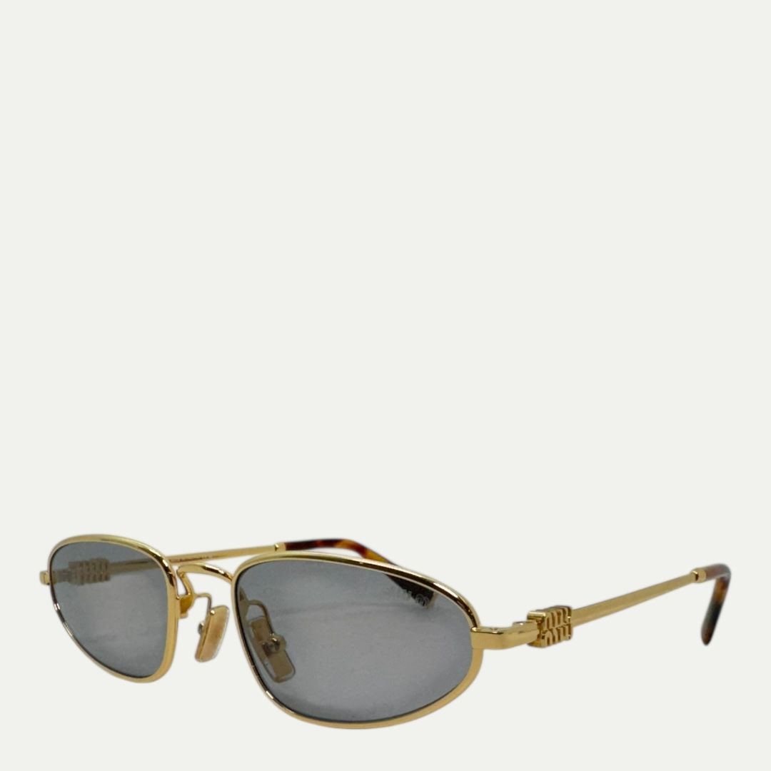 Miu Miu SMU A52 Gold Sunglasses