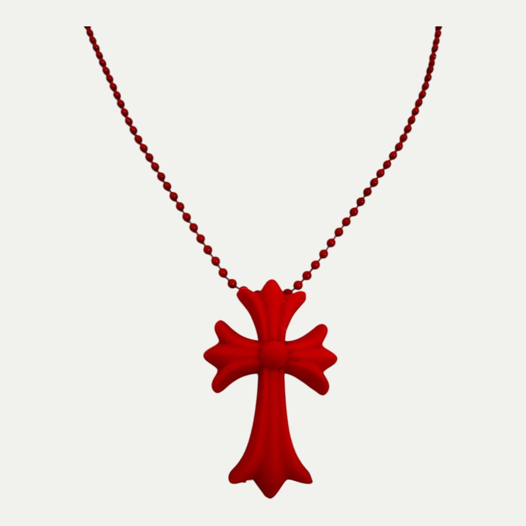 Chrome Hearts Cross Silcone Necklace