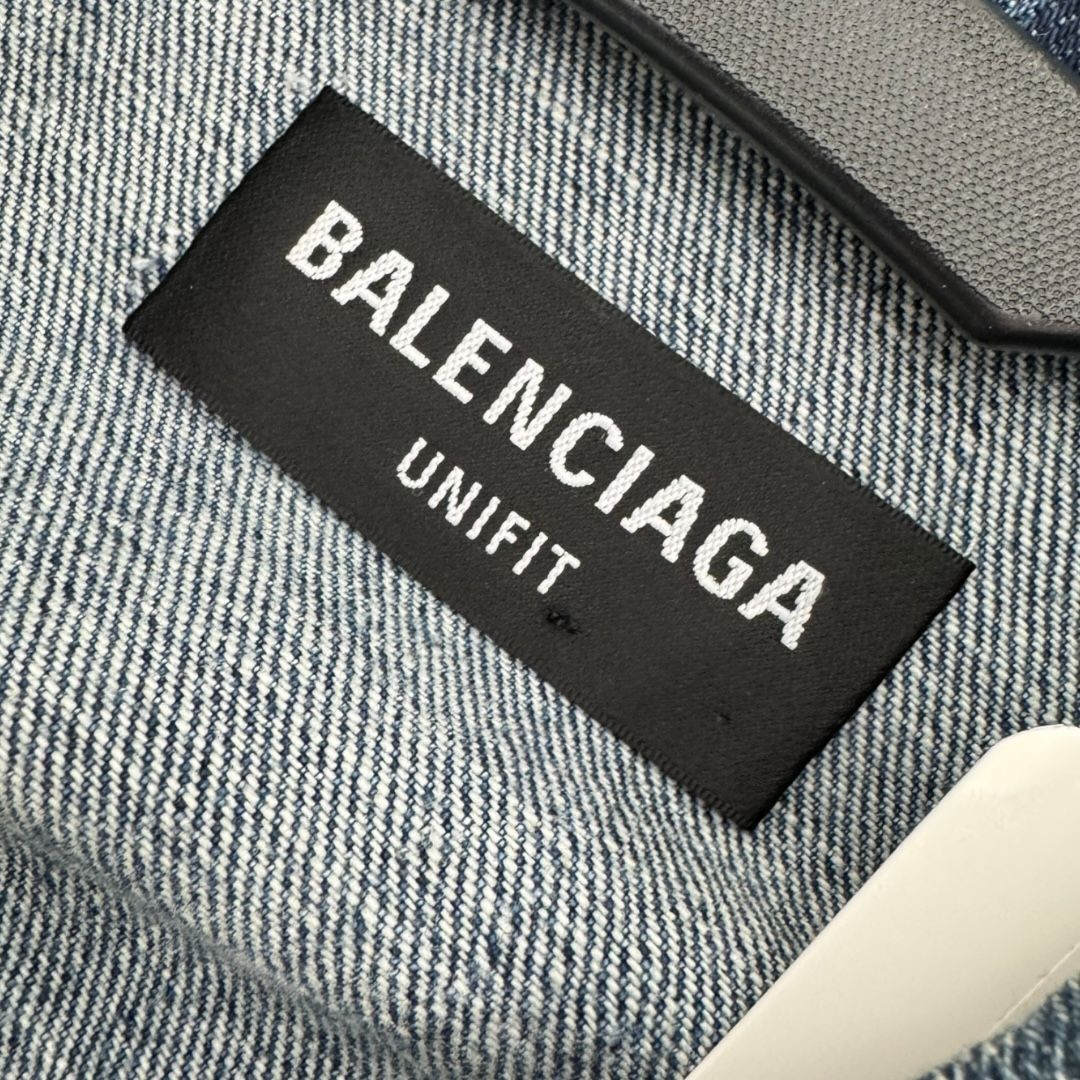 Balenciaga Cut-Up Denim Jacket Sz 1 (L/XL)