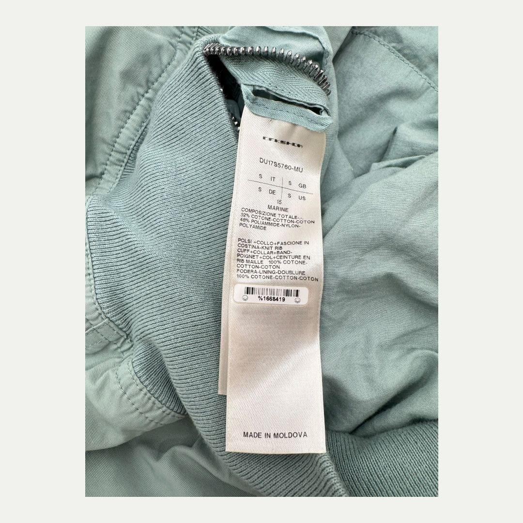 Rick Owens Drkshdw Marine Grey Bomber Sz S