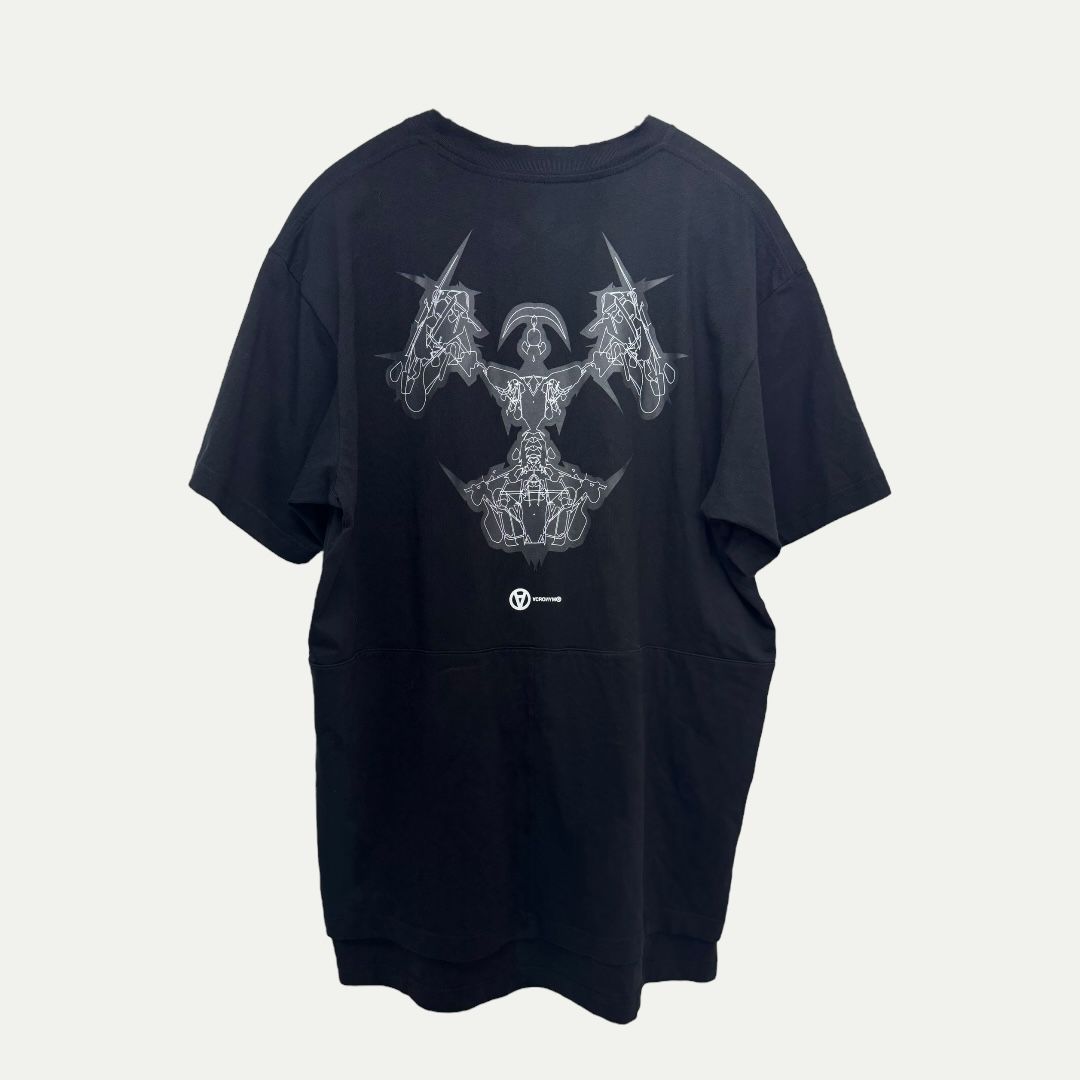 Acronym Logo Black Tee Sz M