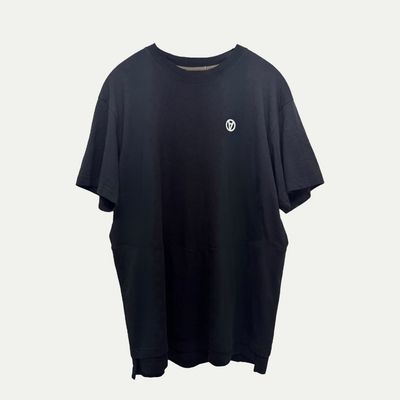 Acronym Logo Black Tee Sz M