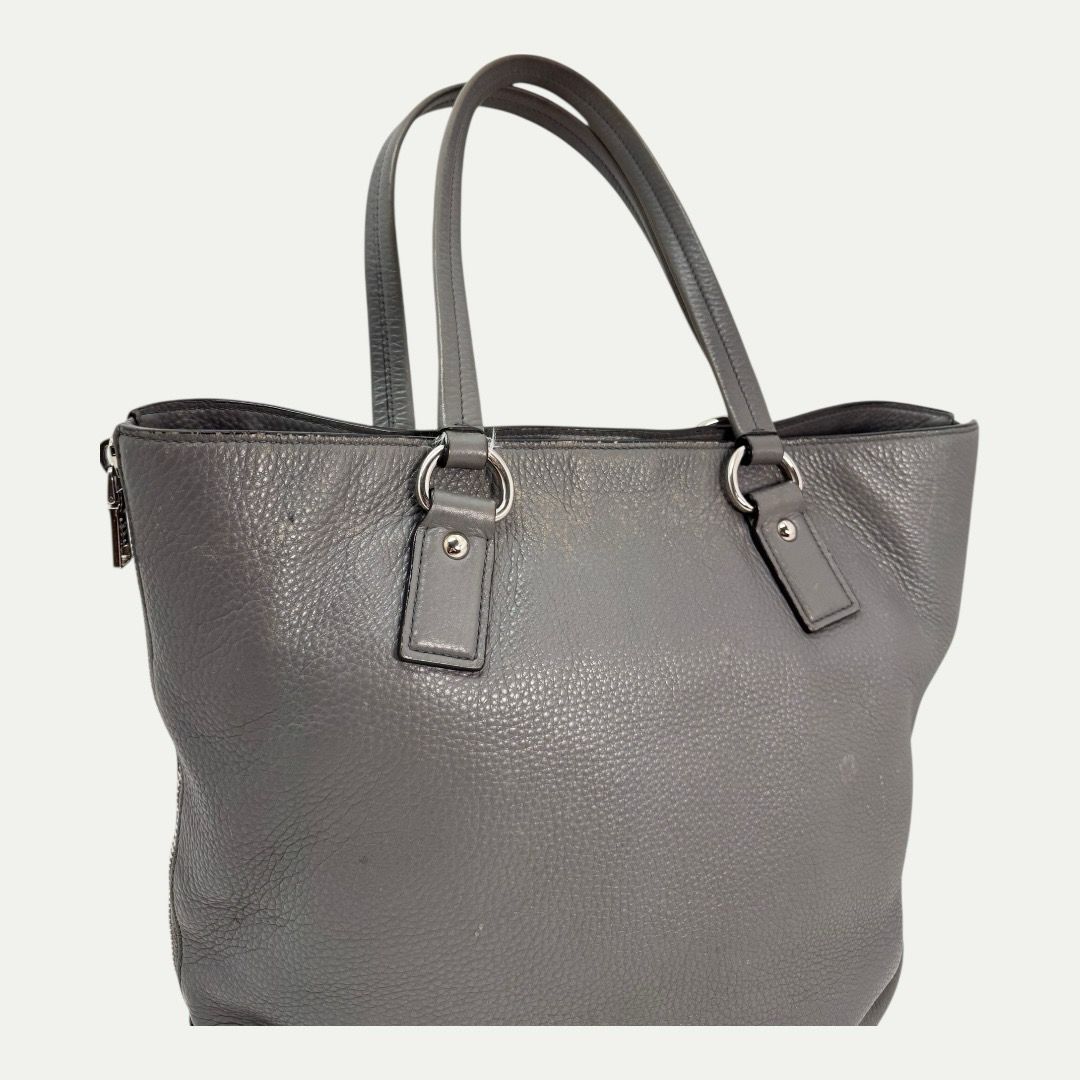 Prada Vitello Daino Side Zip Tote Bag