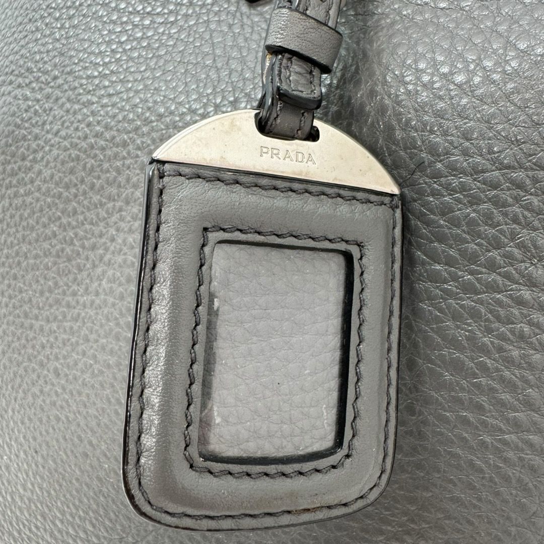 Prada Vitello Daino Side Zip Tote Bag