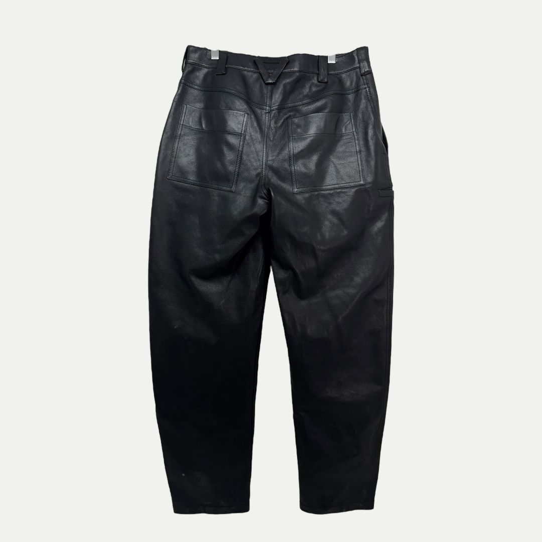 Bottega Veneta Leather Pants Sz 46(30)