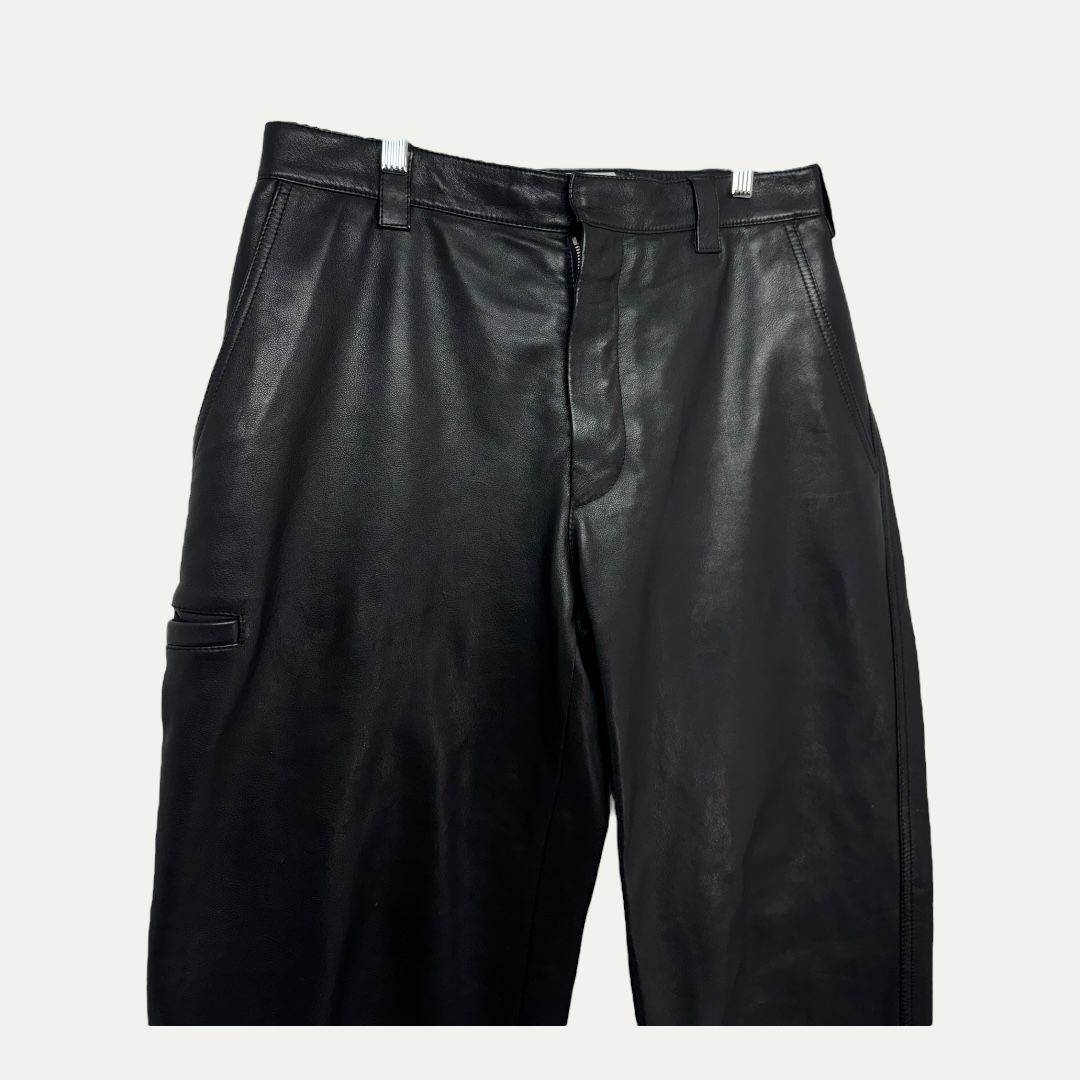 Bottega Veneta Leather Pants Sz 46(30)