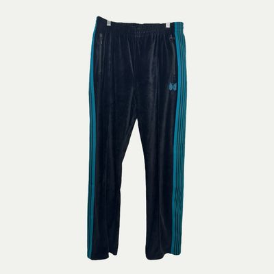Needles Black/Blue Velour Pants Sz M(32)