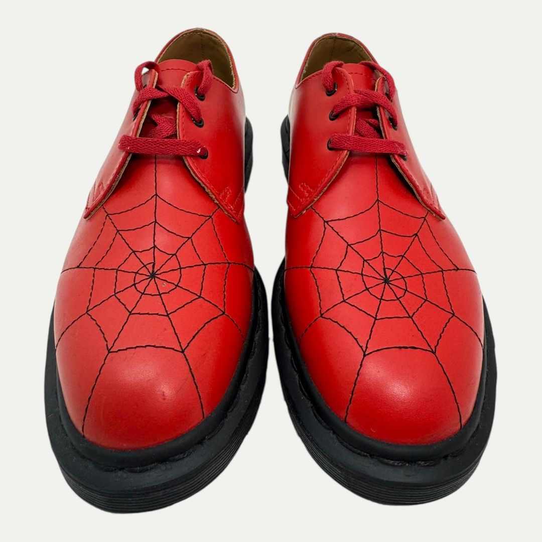 Supreme x Dr Martens Spiderweb Red Oxford Sz 7m/8w