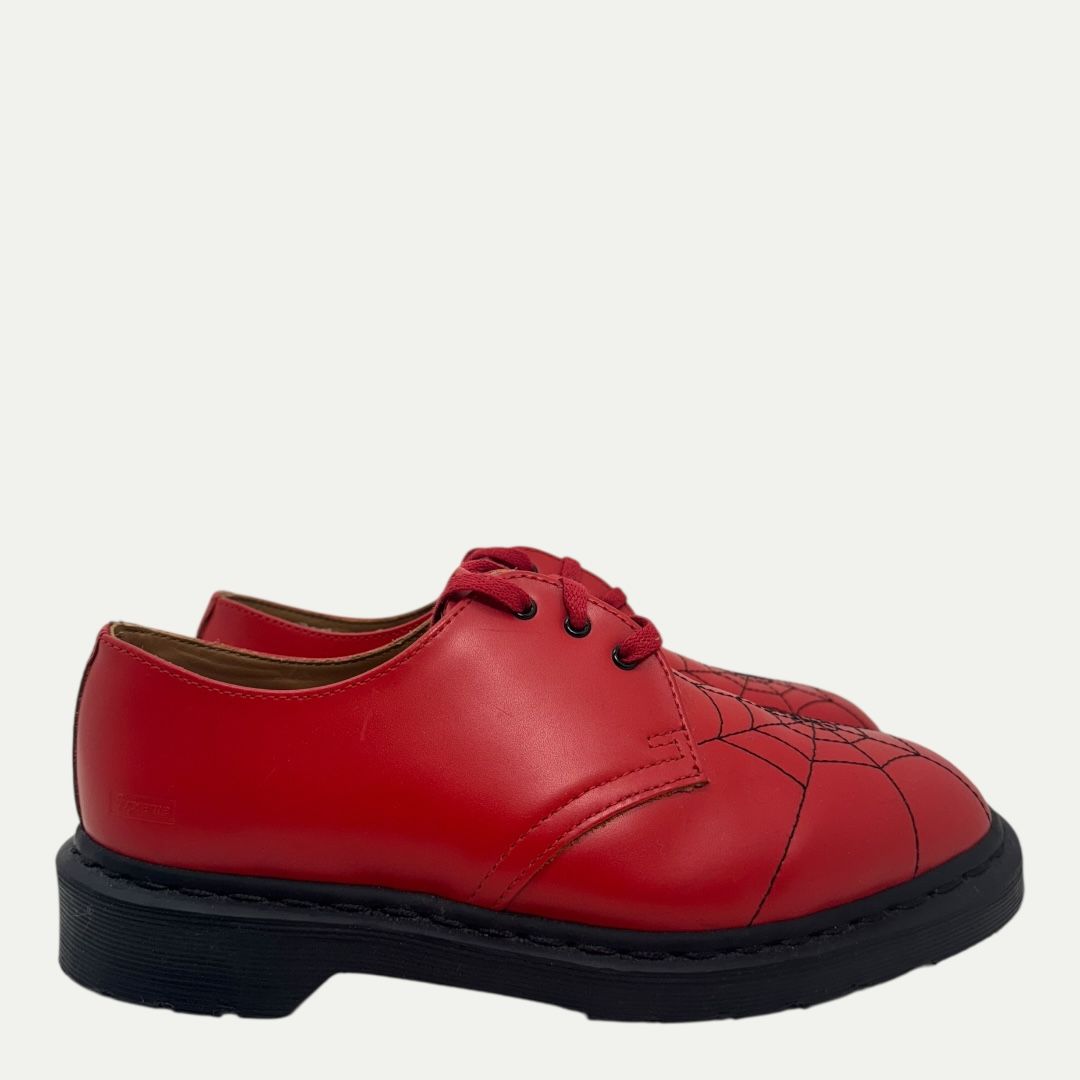 Supreme x Dr Martens Spiderweb Red Oxford Sz 7m/8w