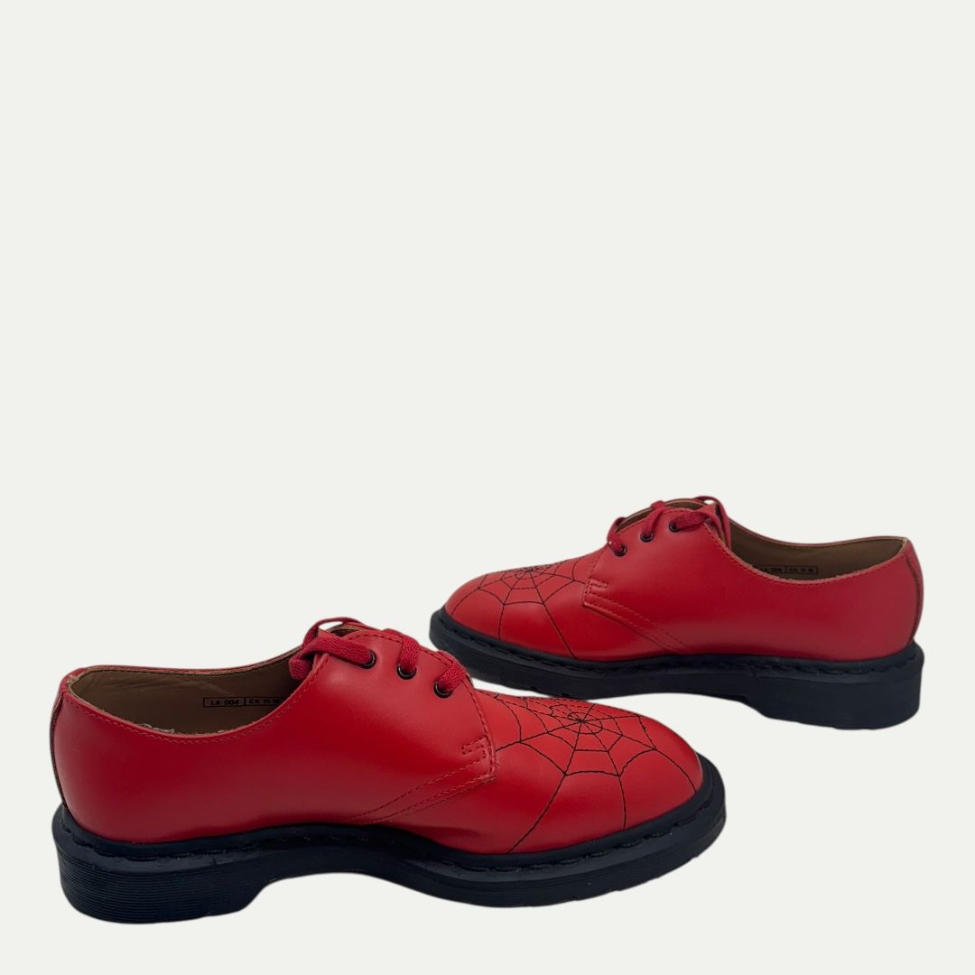 Supreme x Dr Martens Spiderweb Red Oxford Sz 7m/8w