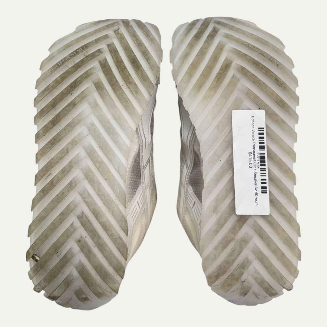 Bottega Veneta Transparent Orbit Sneaker Sz 40(9w/7.5m)