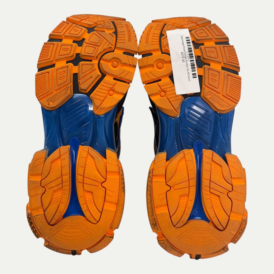 Balenciaga Blue/Orange Runner Sz 40(8m/9.5w)