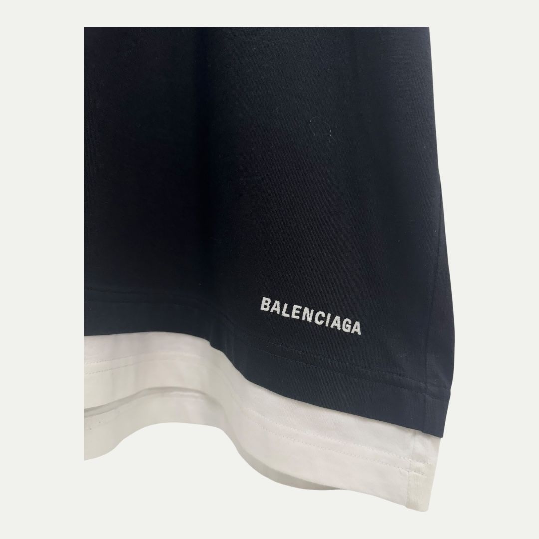 Balenciaga Two Piece Layered Shirt Sz L (oversized)