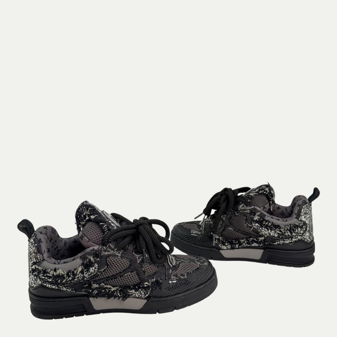 Louis Vuitton Swarovski Black Skate Sneaker Sz LV6 (8-8.5)