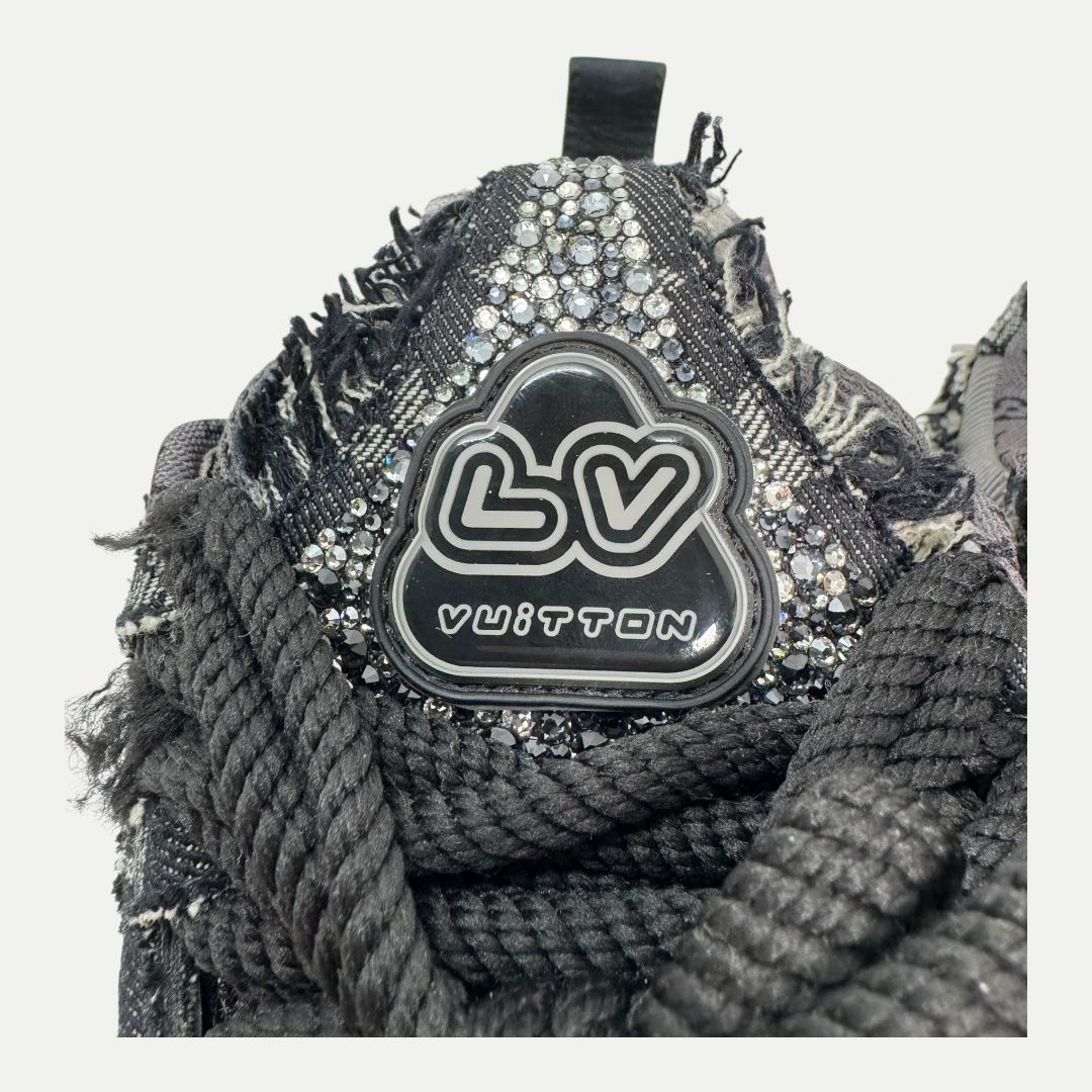 Louis Vuitton Swarovski Black Skate Sneaker Sz LV6 (8-8.5)
