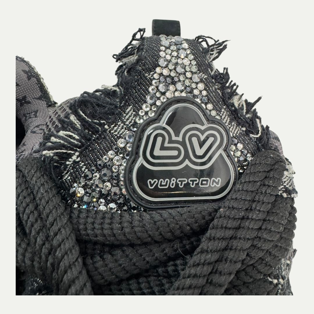 Louis Vuitton Swarovski Black Skate Sneaker Sz LV6 (8-8.5)