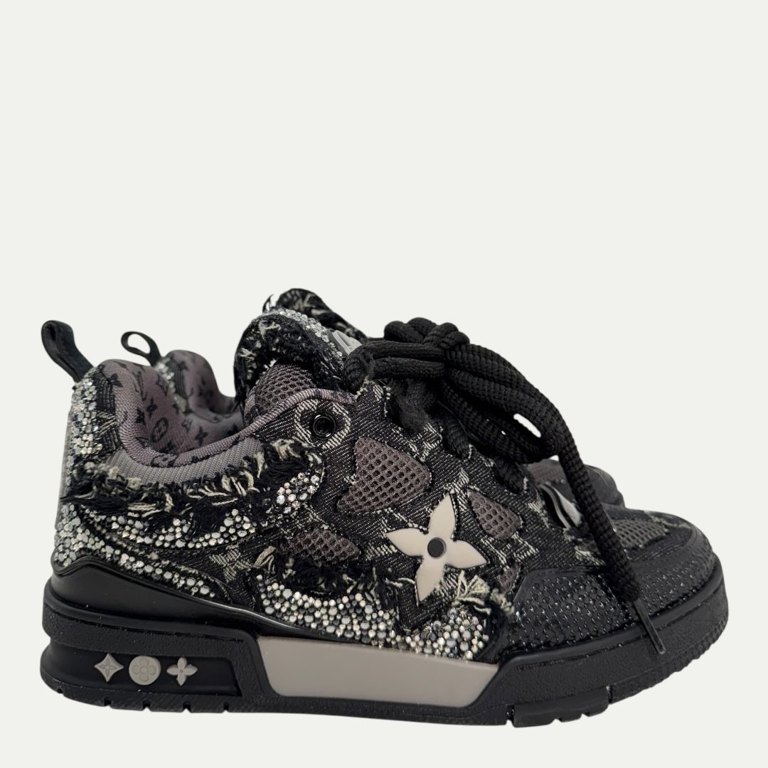Louis Vuitton Swarovski Black Skate Sneaker Sz LV6 (8-8.5)