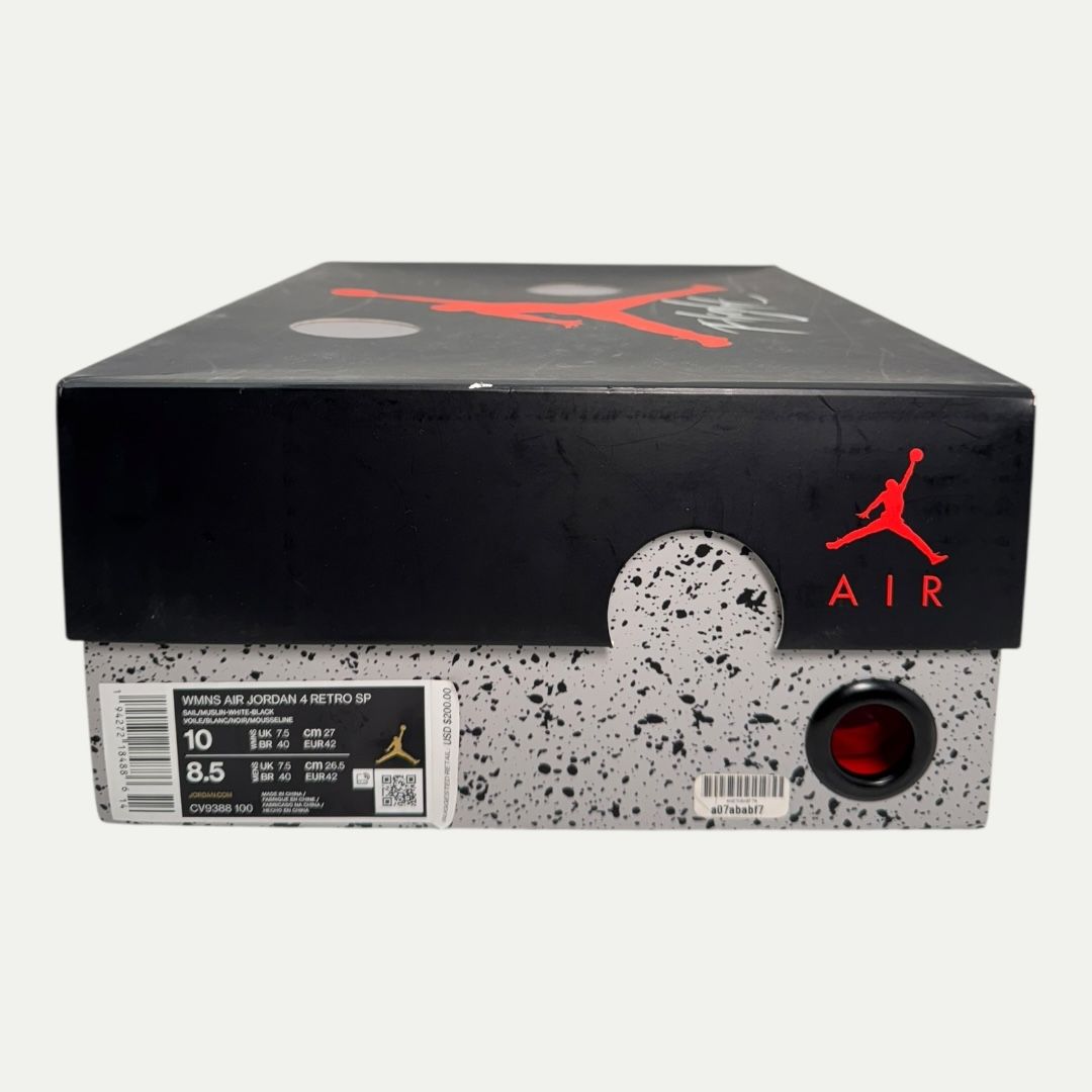 Jordan 4 Off White Sail Sz 10w/8.5m