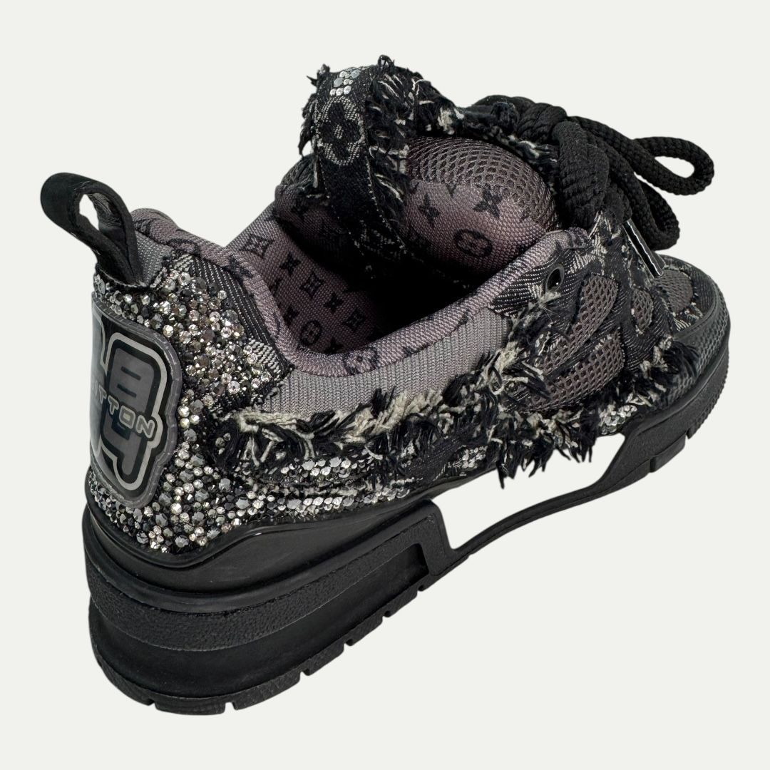 Louis Vuitton Swarovski Black Skate Sneaker Sz LV6 (8-8.5)