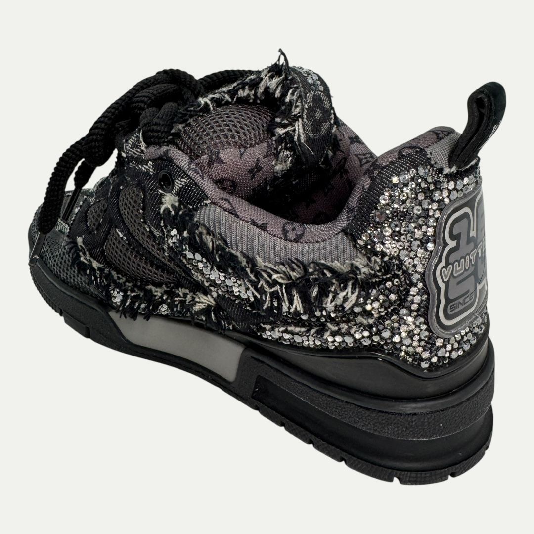 Louis Vuitton Swarovski Black Skate Sneaker Sz LV6 (8-8.5)