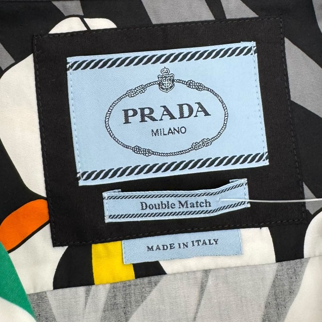 Prada Double Match Mango Nero Sz L