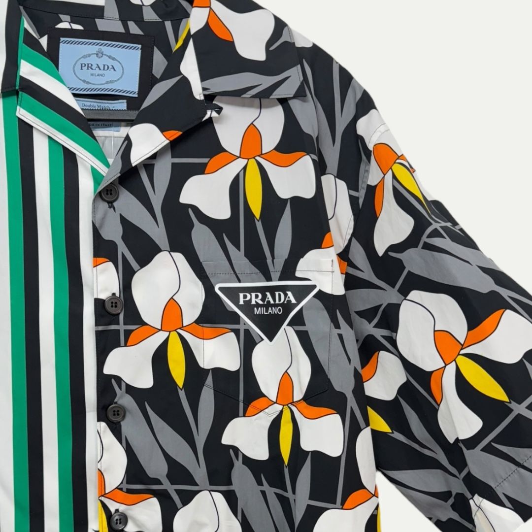 Prada Double Match Mango Nero Sz L