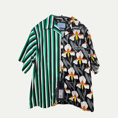 Prada Double Match Mango Nero Sz L
