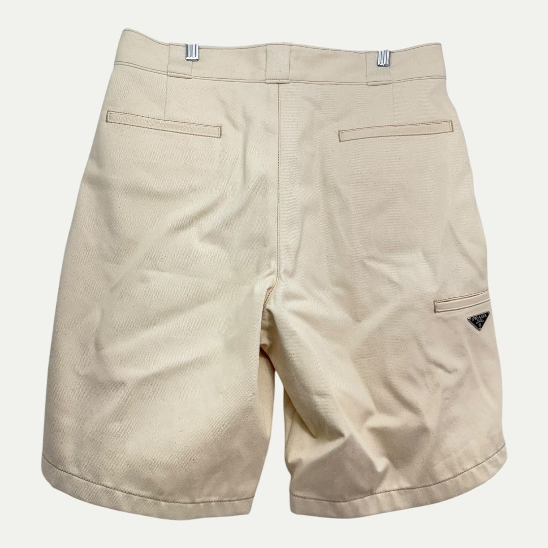 Prada Natural Denim Shorts Sz 50(34)