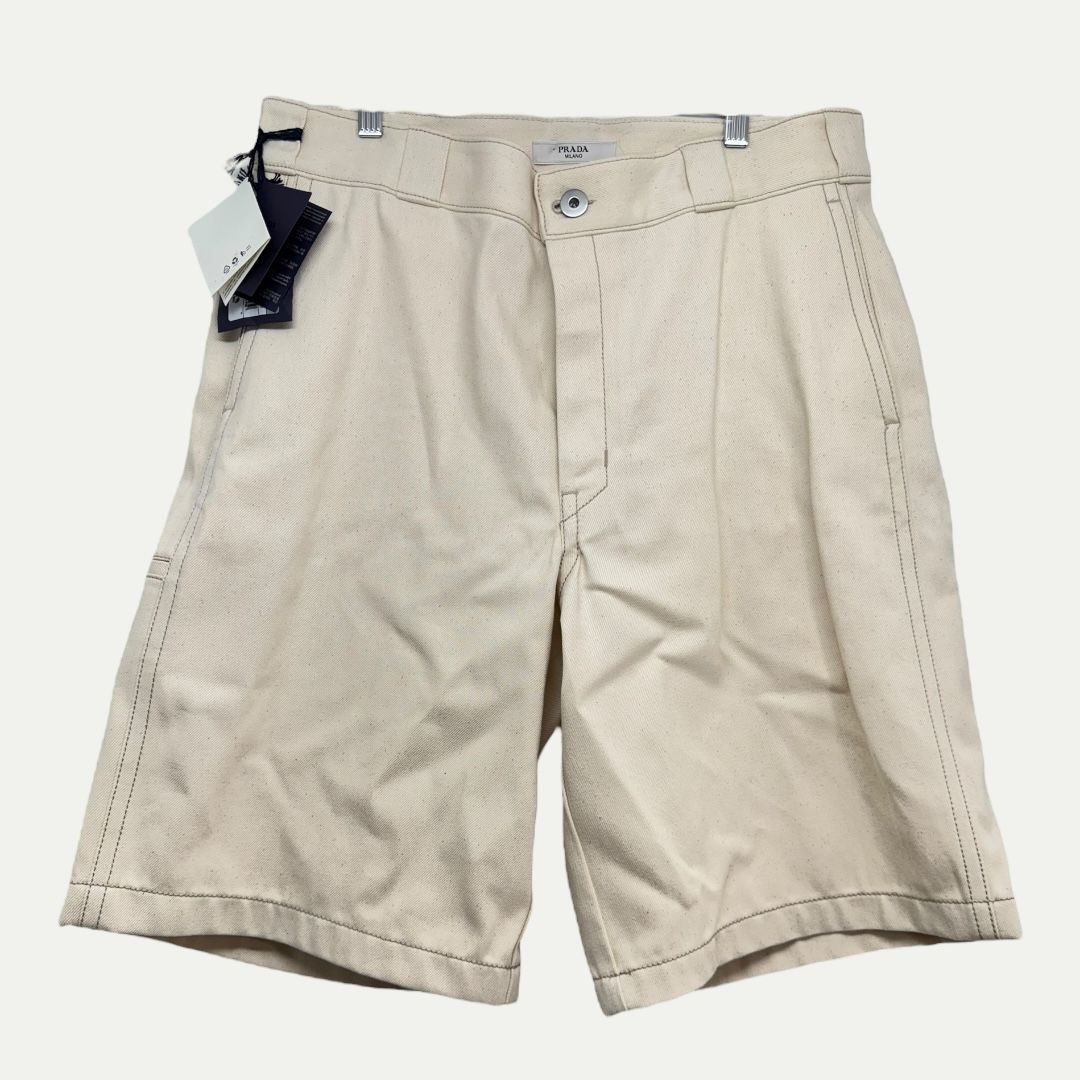 Prada Natural Denim Shorts Sz 50(34)