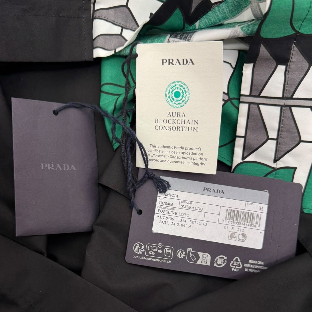 Prada Double Match Smeraldo Sz M