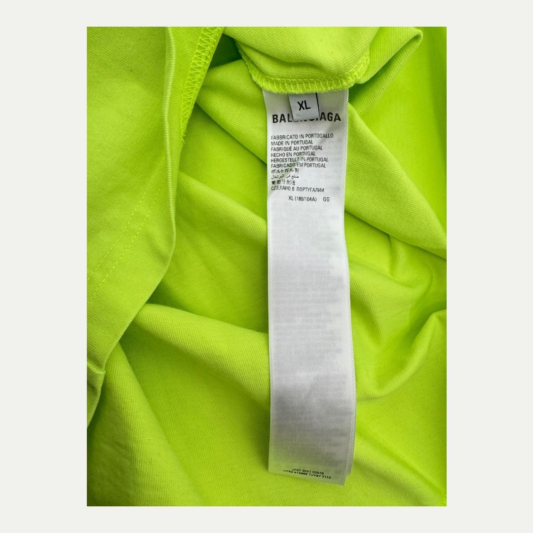 Balenciaga Neon BB Tee Sz XL