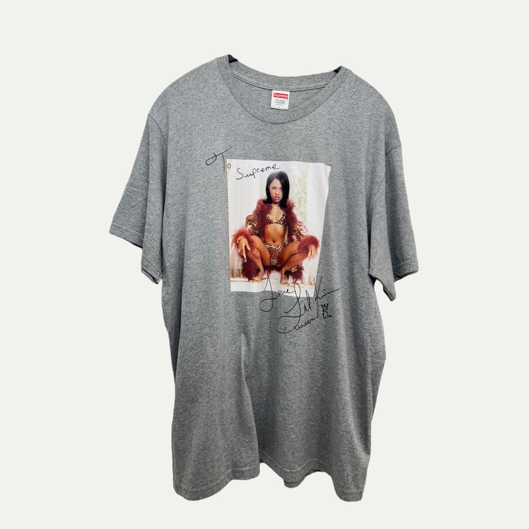 Supreme Lil Kim Grey Tee Sz. L