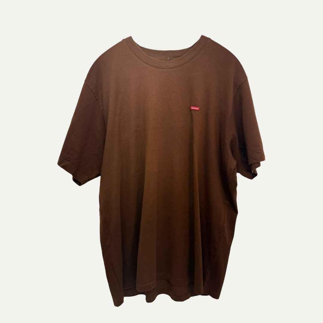 Supreme Brown Small Box Logo Tee Sz XL