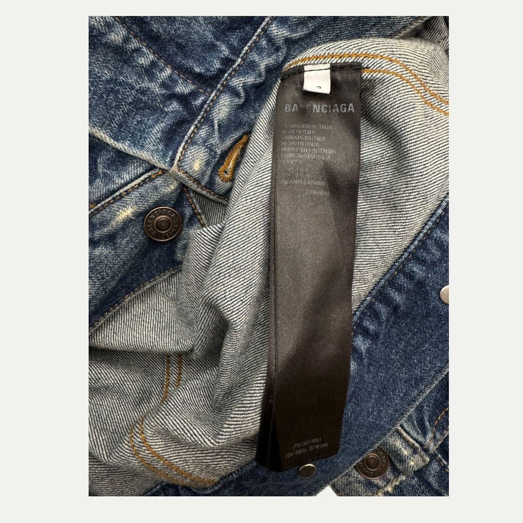 Balenciaga Denim Jacket Sz 2(XL)