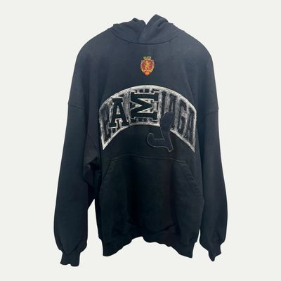 Balenciaga Skater Black Hoodie Sz L