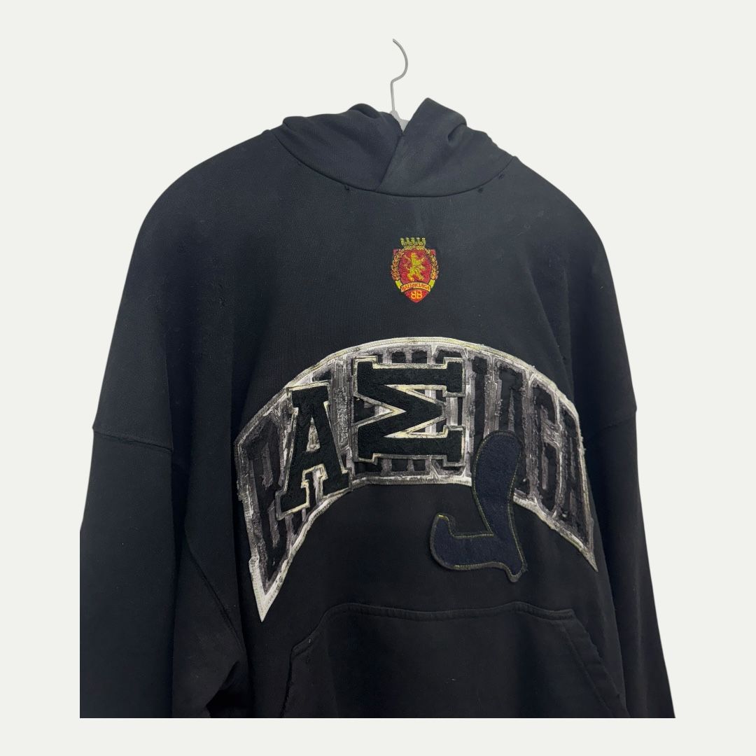 Balenciaga Skater Black Hoodie Sz L