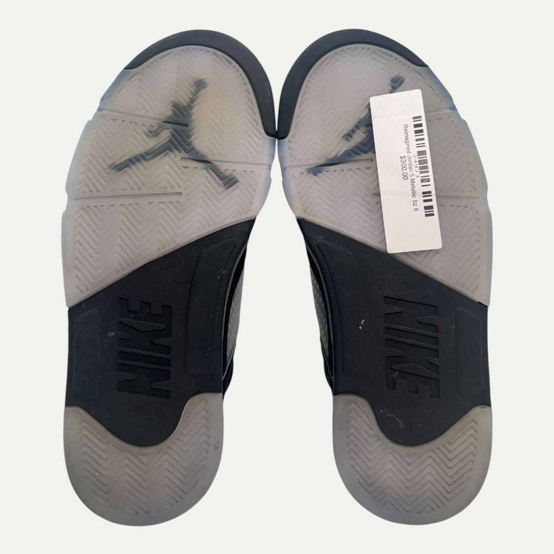 Jordan 5 Metallic Reimagined Sz 8