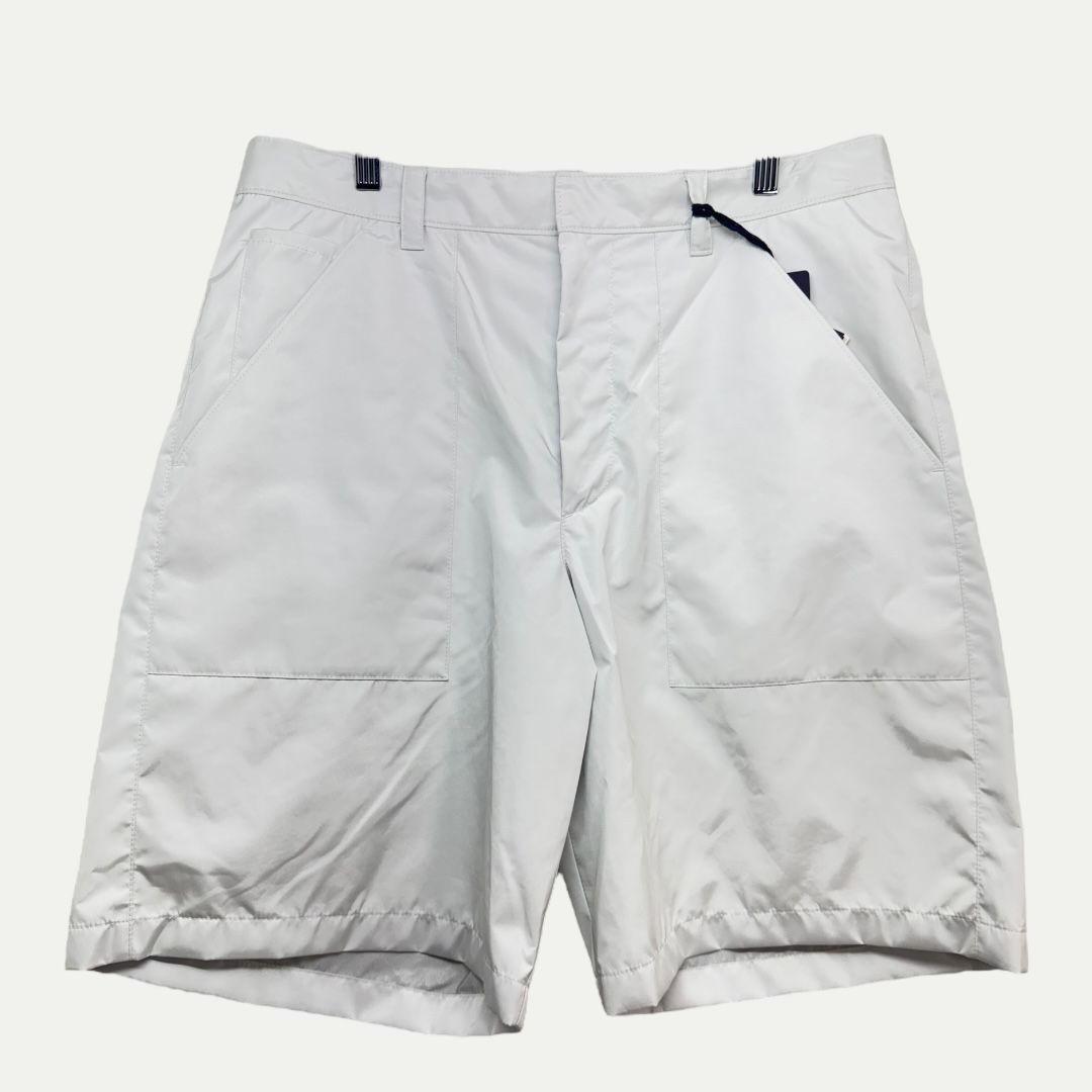 Prada White Re-Nylon Shorts Sz 50(34)