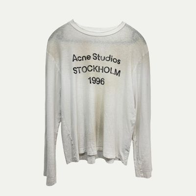 Acne Studios Stockholm Logo L/S Tee Sz XXS