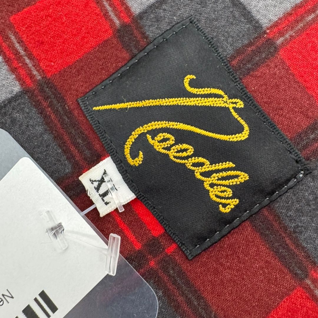Needles Red Cut Flannel Sz XL