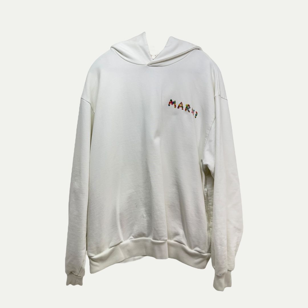 Marni Floral Logo Hoodie Sz 46(L-XL)