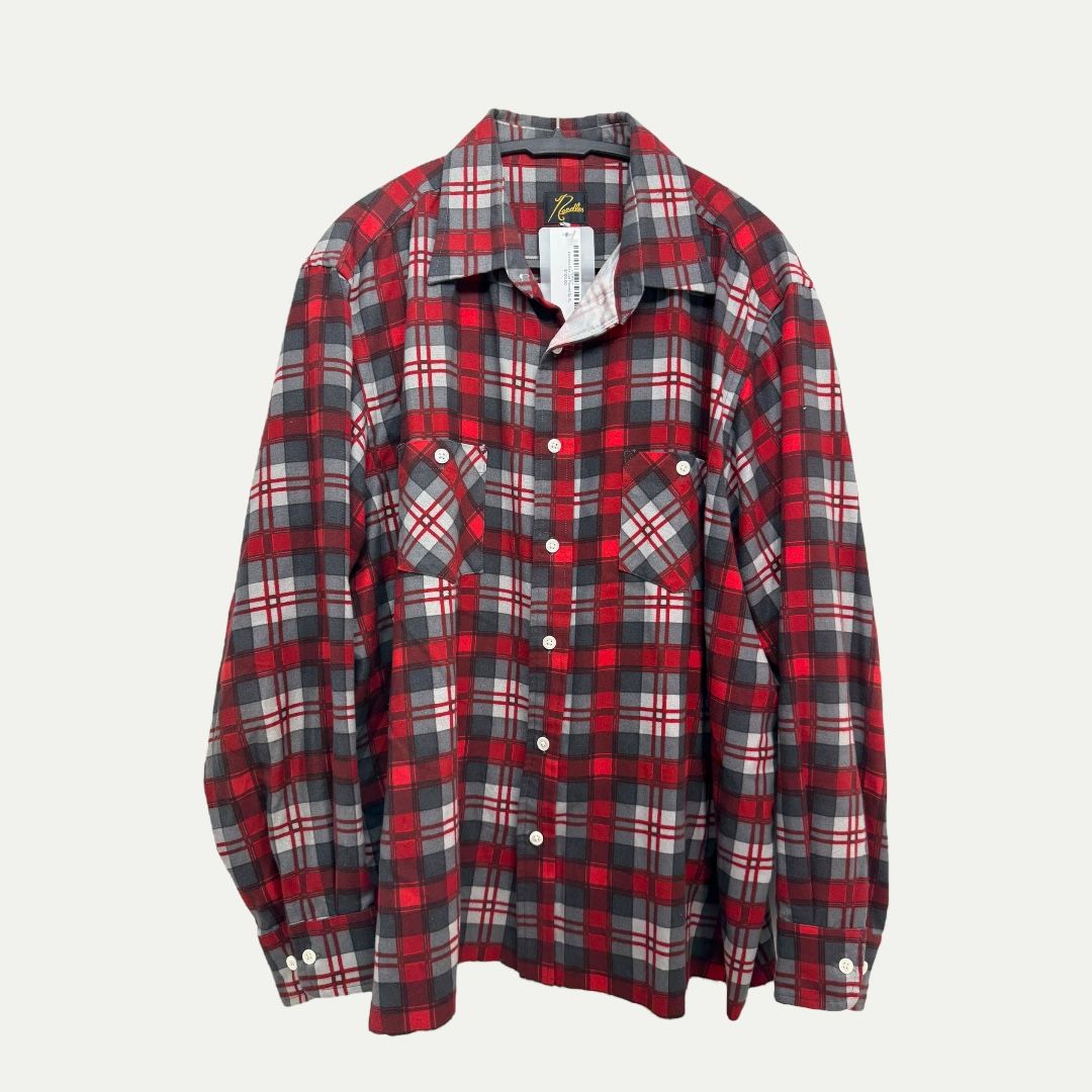 Needles Red Cut Flannel Sz XL