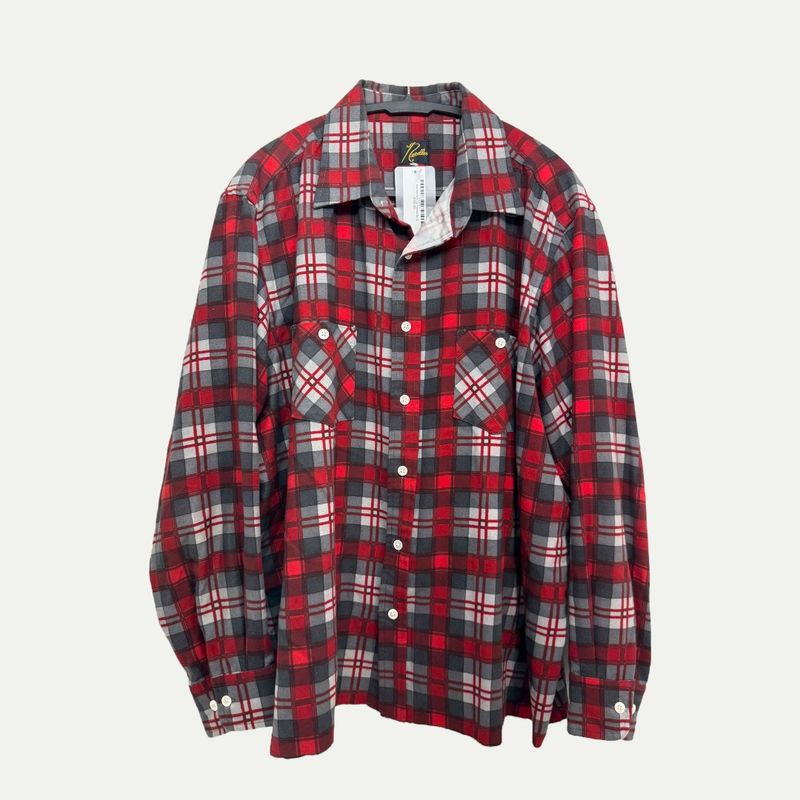 Needles Red Cut Flannel Sz XL
